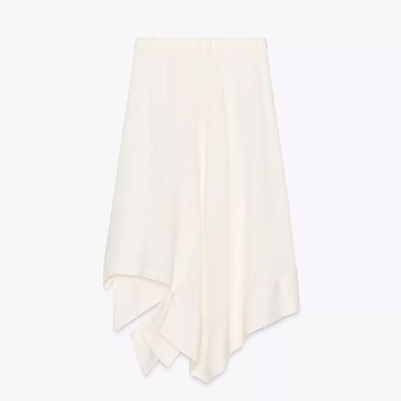 ZARA ASYMMETRIC LINEN SKIRT ZW COLLECTION - Picture 4 of 13